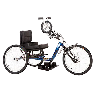 Top End Lil Excelerator Handcycle for children in Blue