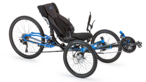 ICE trike Adventure recumbent trike in electric blue