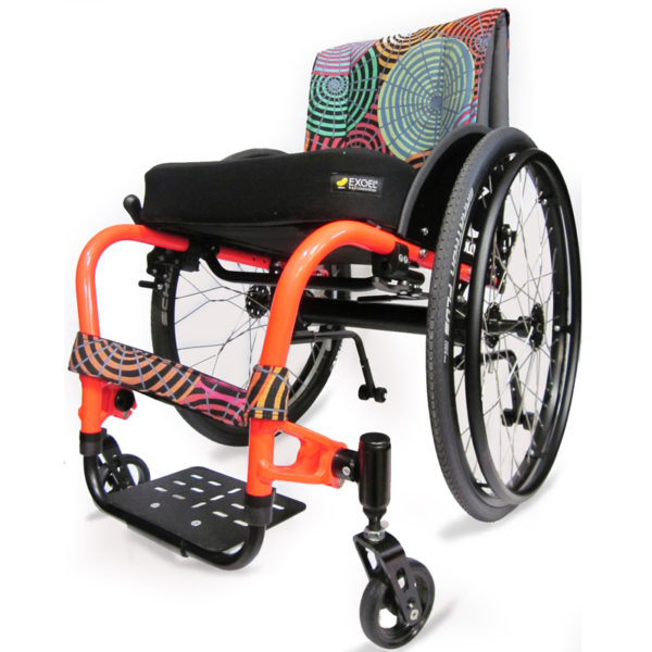colours saber everyday wheelchair in orange frame color