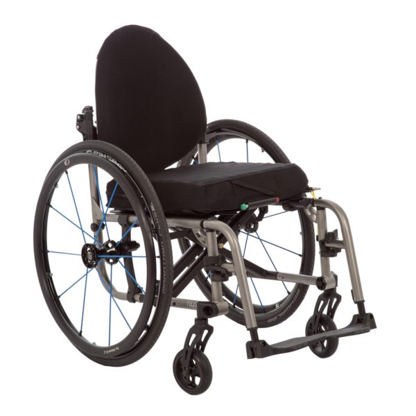 TiLite 2GX Folding Wheelchair in Black frame color