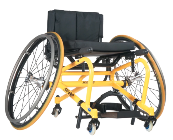 Invacare Top End Pro Tennis Wheelchair in yellow frame color