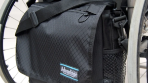 Advantage Bags Sp1000 messenger bag for wheelchair back in black nylon