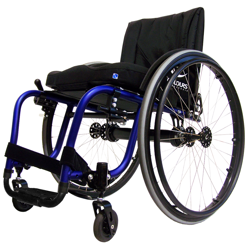 colours spazz G wheelchair in blue frame color