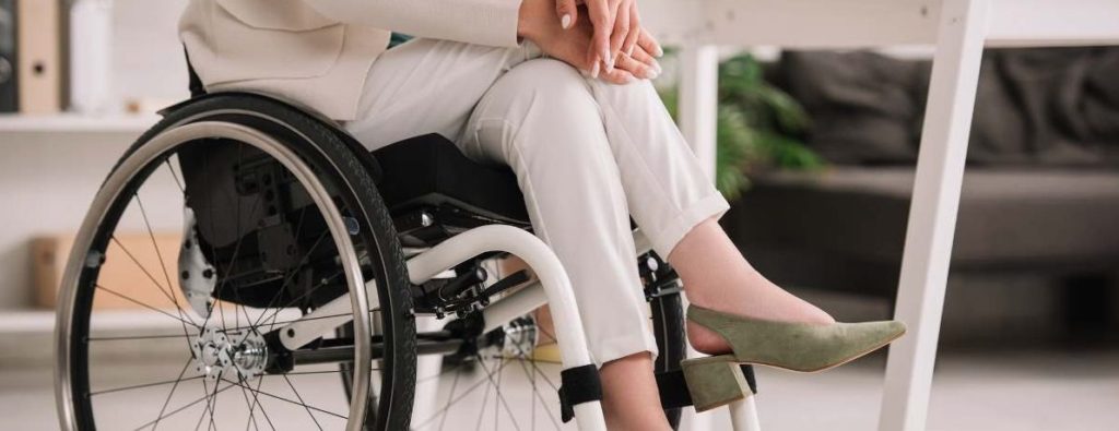 wheelchair cushions and covers on a white wheelchair