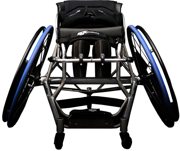 Front angle of tennis wheelchair by RGK