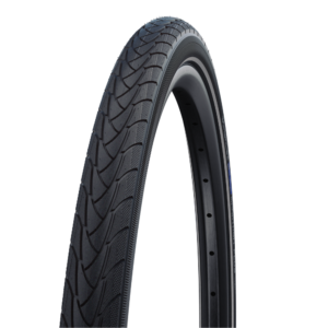 Three quarters view of Schwalbe Marathon Plus Clincher Tires