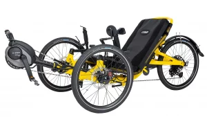Catrike Trail Bosch eCAT with yellow frame 73 inch length