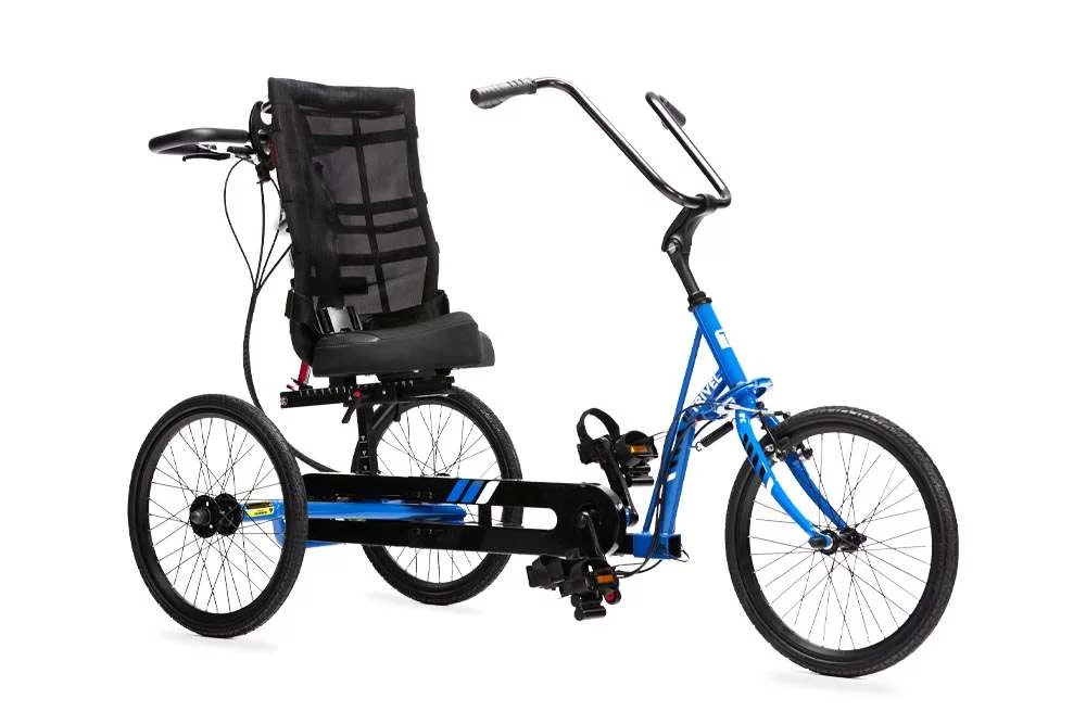 Trivel T-350 Kids Orthopedic Adaptive Trike with blue frame