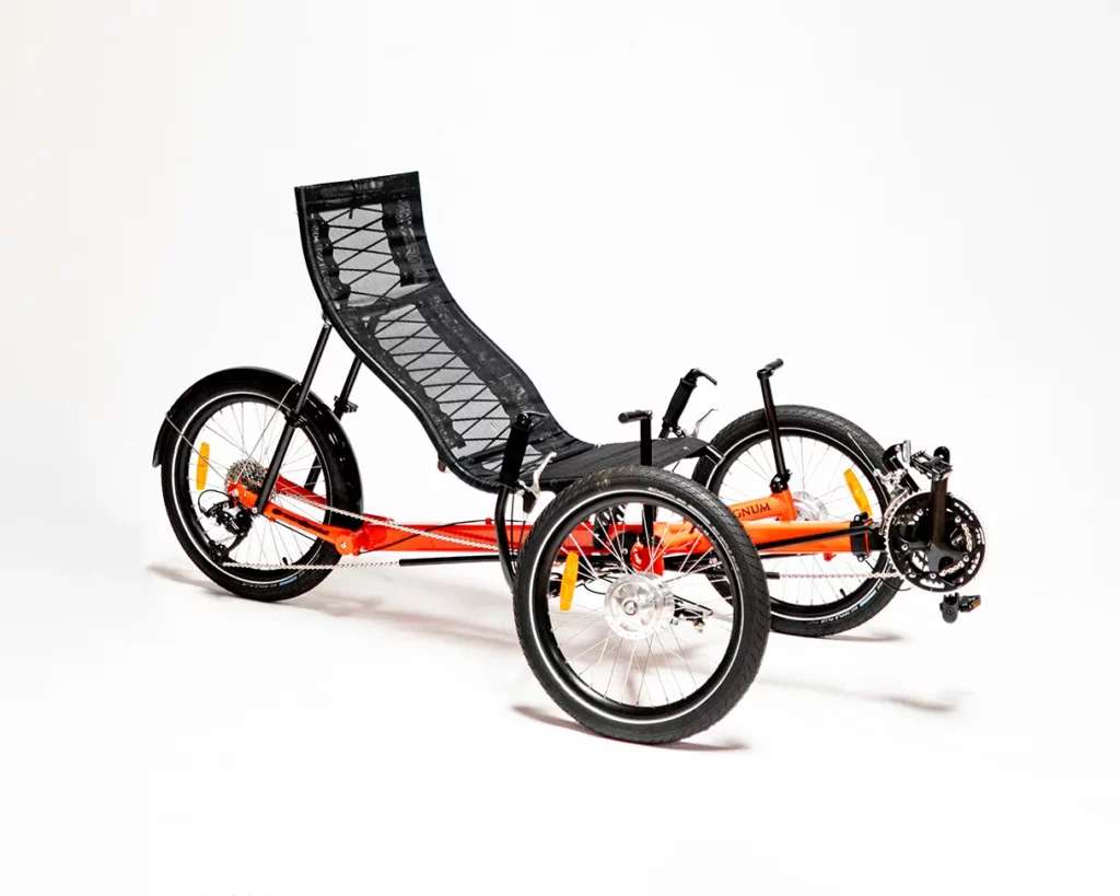 GreenSpeed Magnum XL Orange recumbent trike, now on sale