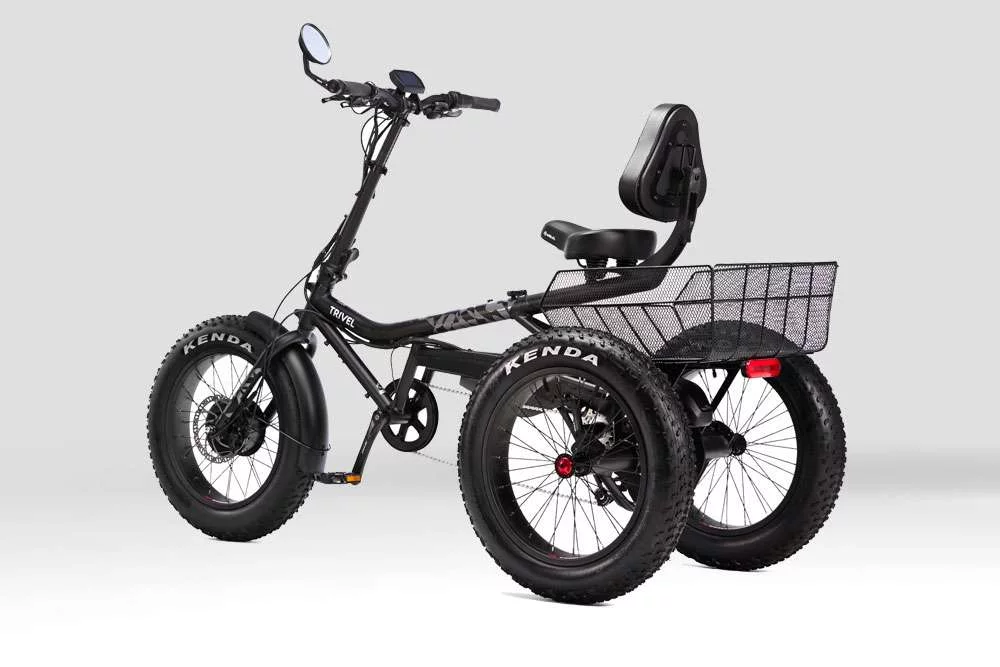 Trivel e-Fat Azteca Electric Tricycle with black frame