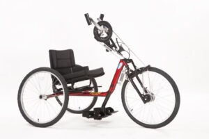 Red Top End Excelerator Handcycle