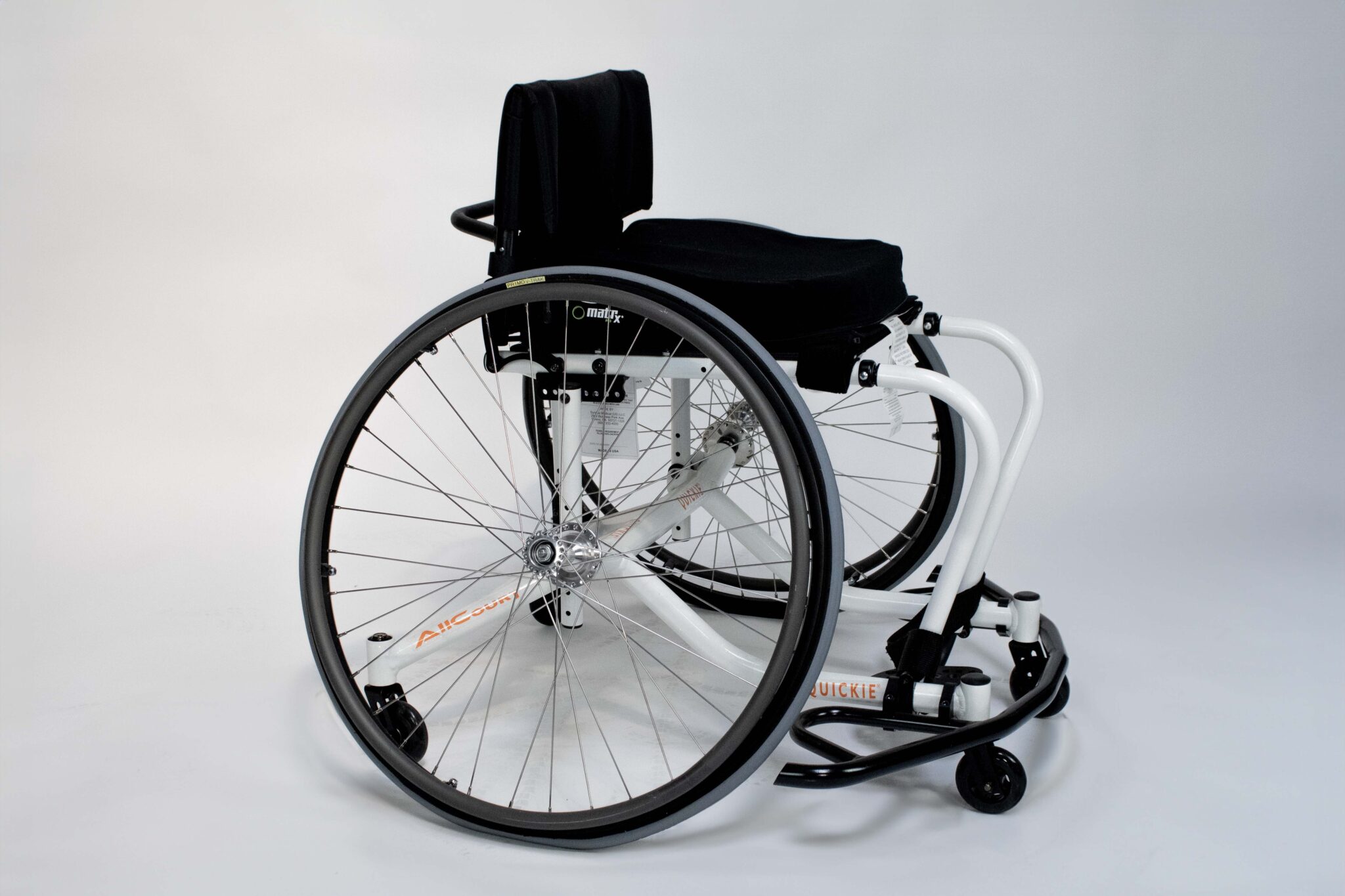 Quickie Sport Chair, a performance wheelchair designed for sports and active lifestyles with agility and high-maneuverability